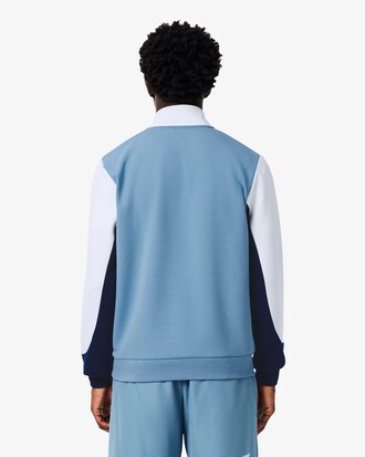 Sweatshirt col zipp&eacute; Sport color-block
