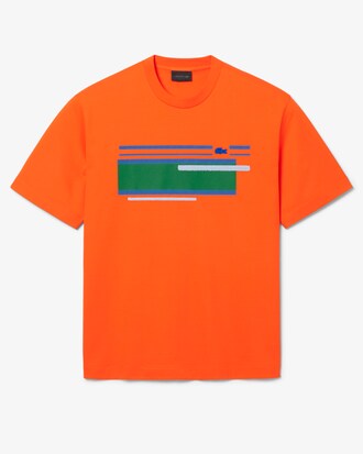 T-shirt jersey rayures textur&eacute;es D&eacute;fil&eacute;