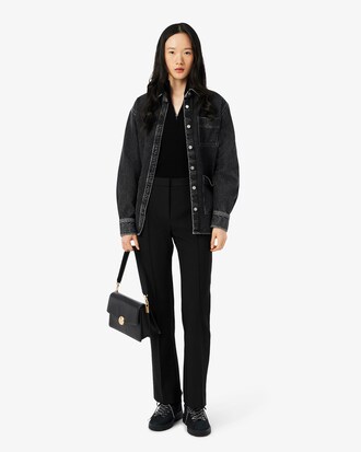Pantalon flare taille haute