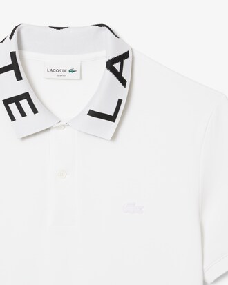 Polo slim fit marquage jacquard