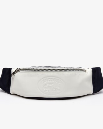 Sac banane L.12.12 Cuir bicolore avec marquage embossé