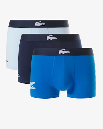 Lot de 3 boxers courts coton stretch