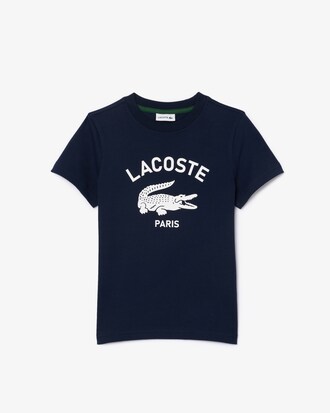 T-shirt coton imprimé signature