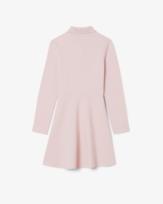 Robe manches longues en Piqu&eacute; stretch