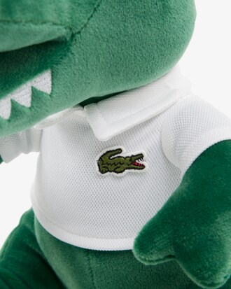 Peluche crocodile polo sigl&eacute;