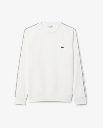 Sweatshirt molleton bande ray&eacute;e