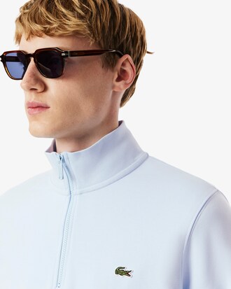 Sweatshirt col montant zipp&eacute; molleton