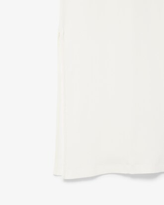 Robe polo longue coton côtelé