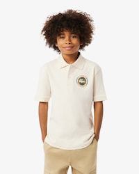 Polo interlock avec badge Lacoste
