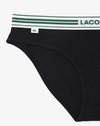 Culotte coton stretch ceinture contrastée