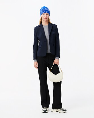 Bonnet en laine jacquard crocodile