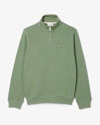 Sweatshirt zipp&eacute; interlock col montant