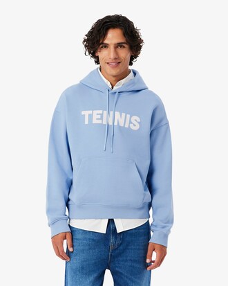 Sweatshirt &agrave; capuche imprim&eacute; tennis