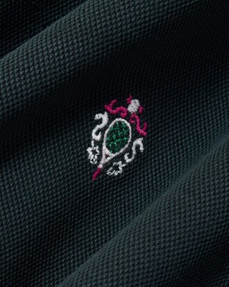 Sweatshirt Piqu&eacute; broderies oversize