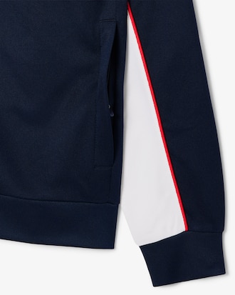 Sweatshirt zippé Tennis marquage imprimé