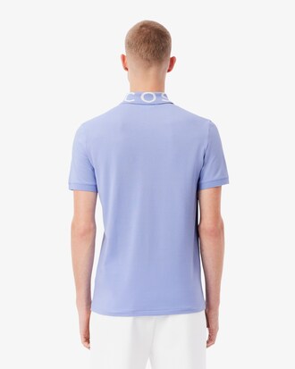 Polo slim fit marquage jacquard