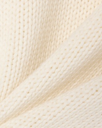 Pull col rond coton et laine