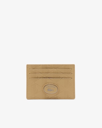 Porte-cartes monogramme en cuir