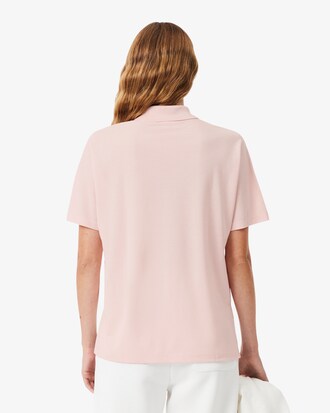 Polo relaxed fit Piqu&eacute; fluide
