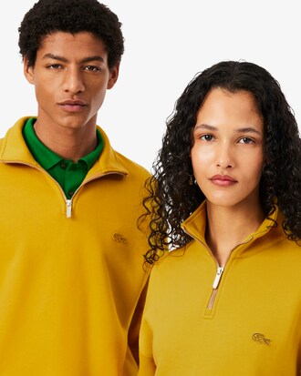 Sweatshirt col zipp&eacute; molleton &eacute;pais