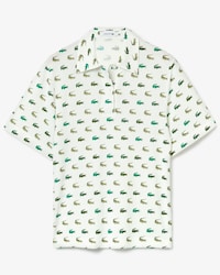 Polo Lacoste Édition Défilé imprimé crocodiles