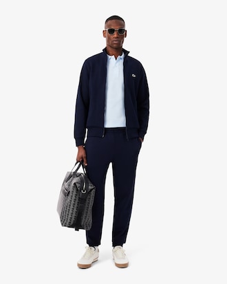 Sweatshirt zipp&eacute; molleton col montant