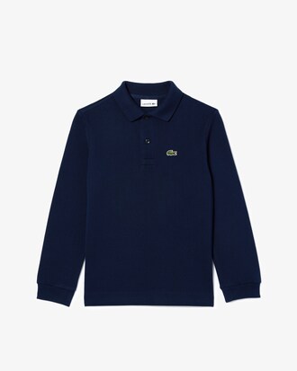 Polo manches longues en Petit Piqué