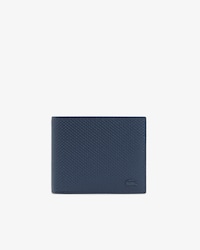Portefeuille zipp&eacute; Chantaco en cuir piqu&eacute;