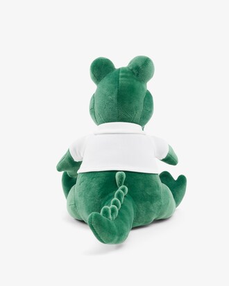 Peluche crocodile polo sigl&eacute;