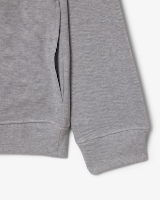 Sweatshirt zippé interlock col montant