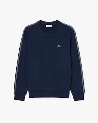 Sweatshirt molleton bande ray&eacute;e