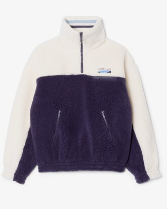 Sweatshirt col montant oversize polaire