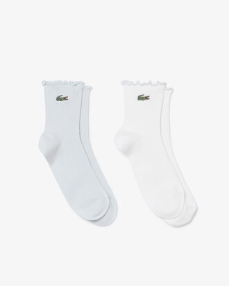 Lot de 2 paires de chaussettes &agrave; volants
