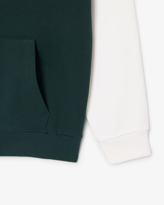 Sweatshirt &agrave; capuche color-block molleton