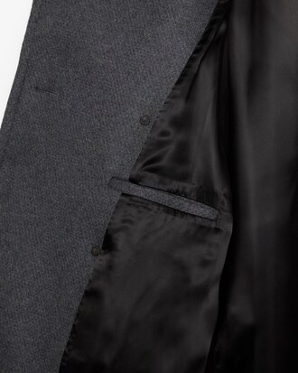 Manteau crois&eacute; laine oversize D&eacute;fil&eacute;