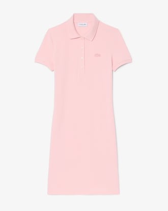 Robe polo slim fit en mini Piqu&eacute; stretch
