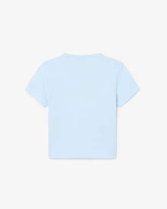 T-shirt coton avec crocodile brod&eacute;