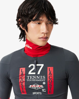 T-shirt zipp&eacute; stretch imprim&eacute; D&eacute;fil&eacute;