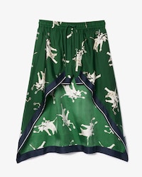 Short court wide fit imprimé soie légère