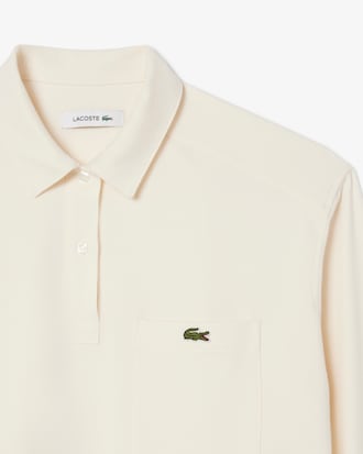 Chemise façon polo oversize en flanelle