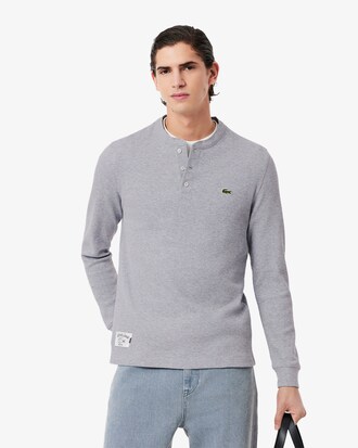 T-shirt manches longues maille gaufrée