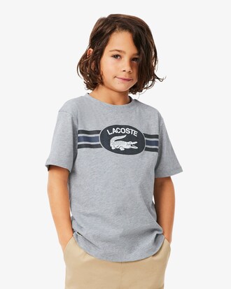 T-shirt coton imprim&eacute; monogramme