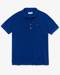 Soft Polo relax fit Lacoste en piqu&eacute; fluide de coton stretch uni