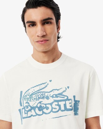 T-shirt jersey de coton imprimé