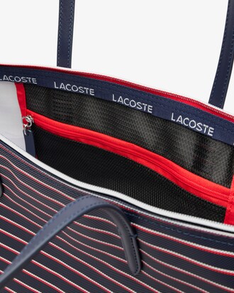 Grand sac cabas L.12.12 Concept rayé