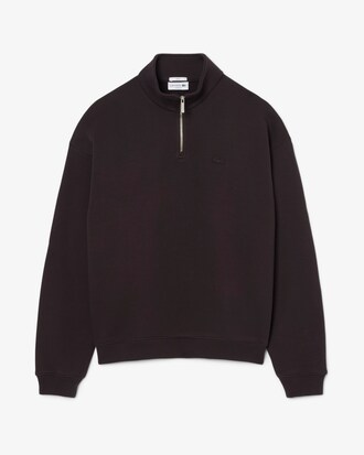 Sweatshirt col zipp&eacute; molleton &eacute;pais