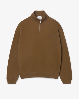 Sweatshirt col zipp&eacute; molleton &eacute;pais