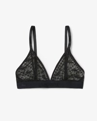 Brassière triangle dentelle siglée