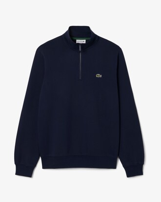 Sweatshirt col montant zipp&eacute; molleton