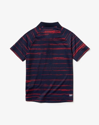 Polo Gar&ccedil;on Lacoste SPORT x Novak Djokovic en jersey imprim&eacute;